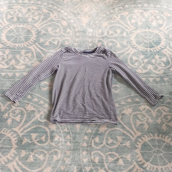 Pockie k Navy And White Striped Long Sleeve Shirt - Picture 1 of 3